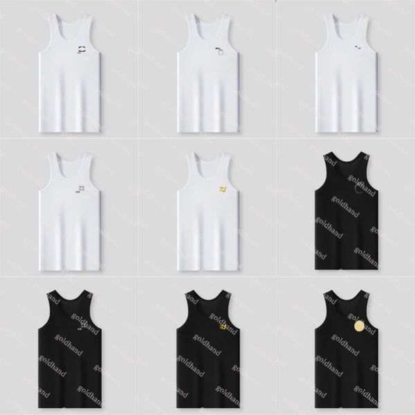 mens tank t shirt designer brand pure cotton underwear tide brand summer breathable vest, Black;white
mens tank t shirt designer brand pure cotton underwear tide brand summer breathable vest, Black;white