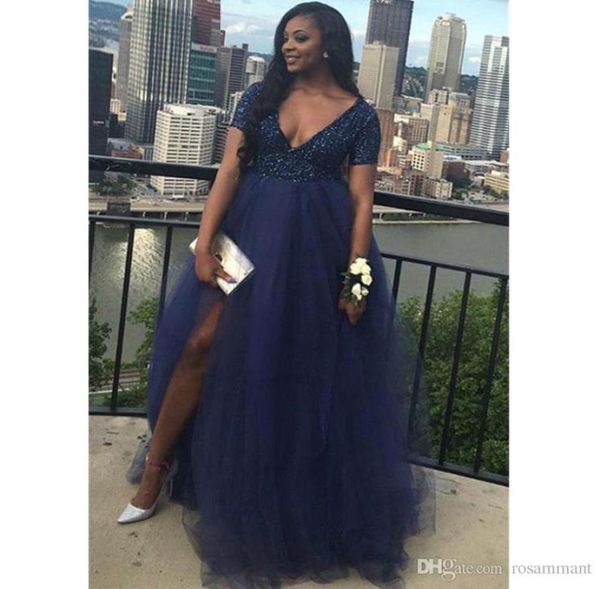 african black girls prom dress navy blue split long formal pageant holidays wear graduation evening party gown plus size1263670, Black;red
african black girls prom dress navy blue split long formal pageant holidays wear graduation evening party gown plus size1263670, Black;red