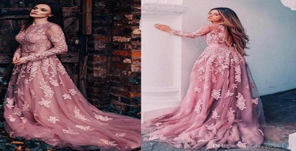 fashon blush pink tulle long sleeves aline prom dresses with lace appliques belt backless sheer neck long evening gowns vestido4888941, Black;red
fashon blush pink tulle long sleeves aline prom dresses with lace appliques belt backless sheer neck long evening gowns vestido4888941, Black;red