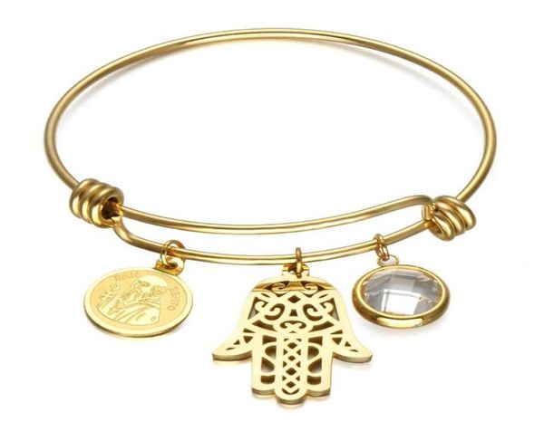 religious hamsa fatima hand lucky bracelets gold plating stainless steel bangles for women men jewelry bangle7835405, Black
religious hamsa fatima hand lucky bracelets gold plating stainless steel bangles for women men jewelry bangle7835405, Black