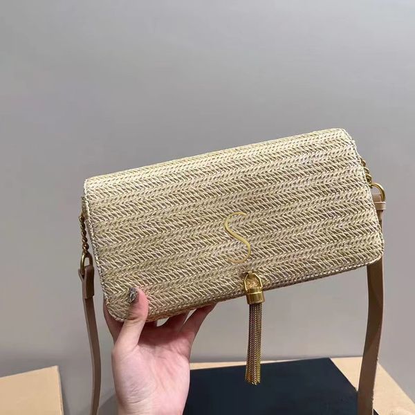 classic beach luxurys designer evening straw tassel weave mens shoulder bag envelope strap cross body tote weave women clutch bags underarm
classic beach luxurys designer evening straw tassel weave mens shoulder bag envelope strap cross body tote weave women clutch bags underarm