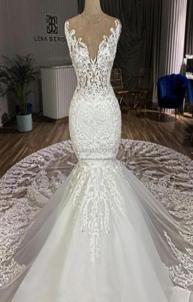 2019 mermaid wedding dresses chapel train 3d lace appliques jewel neck gorgeous illusion lace bridal gowns customized vestido5298215, White
2019 mermaid wedding dresses chapel train 3d lace appliques jewel neck gorgeous illusion lace bridal gowns customized vestido5298215, White