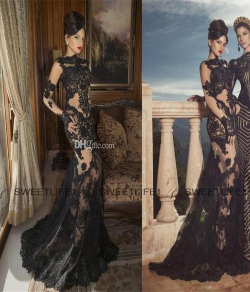 2019 black long sleeves oved cohen sheer lace back evening dresses mermaid crew black lace appliques high neck see through prom fo2817044, Black;red
2019 black long sleeves oved cohen sheer lace back evening dresses mermaid crew black lace appliques high neck see through prom fo2817044, Black;red