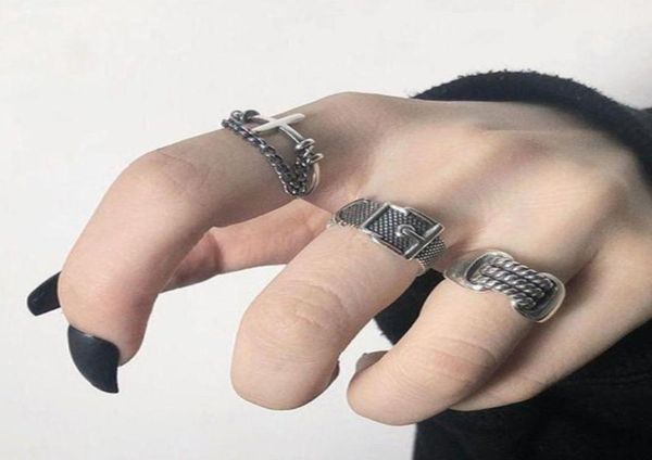 cluster rings 3pcsset retro cross belt buckle ed rope band adjustable open for unisex9193266, Golden;silver
cluster rings 3pcsset retro cross belt buckle ed rope band adjustable open for unisex9193266, Golden;silver