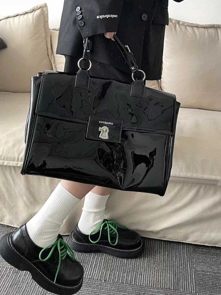 xita new tote bag lacquer leather black document big bag computer bag handheld shoulder bag crossbody bag feel
xita new tote bag lacquer leather black document big bag computer bag handheld shoulder bag crossbody bag feel