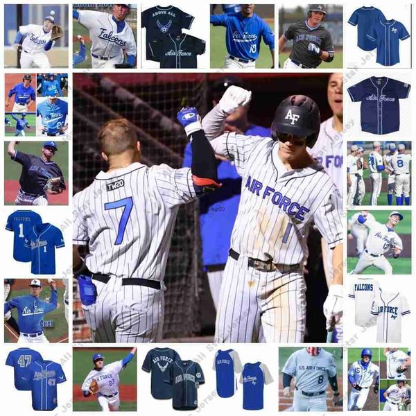 college baseball wears ncaa custom stitched af falcons baseball jersey brewster mott kyle moats 35 jake sansing 34 pr, Blue;black
college baseball wears ncaa custom stitched af falcons baseball jersey brewster mott kyle moats 35 jake sansing 34 pr, Blue;black