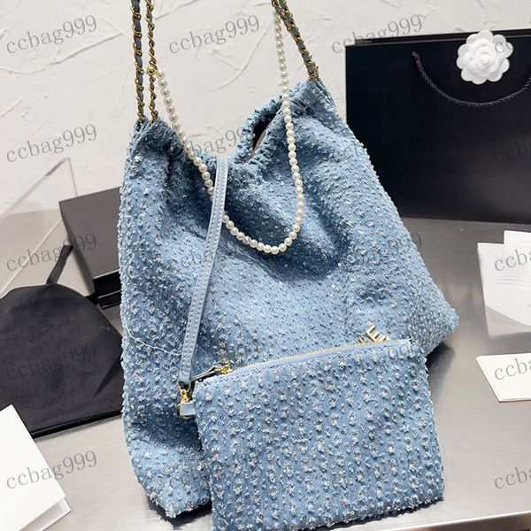 designer womens shoulder bag 22 garbage bag classic denim bag small sequin pearl chain tote matelasse chain crossbody bags large capacity tr
designer womens shoulder bag 22 garbage bag classic denim bag small sequin pearl chain tote matelasse chain crossbody bags large capacity tr