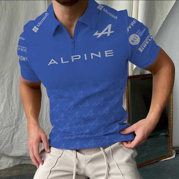 2023 new formula one men's polo f1 team short sleeve alpine alonso racing car 3d print sports casual turn-down collar zipper nkbx, White;black
2023 new formula one men's polo f1 team short sleeve alpine alonso racing car 3d print sports casual turn-down collar zipper nkbx, White;black