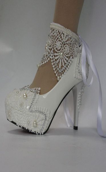 women lace wedding shoes bridal rhinestone round toe with flower genuine leather party prom ribbon 10cm heel4634475, Black
women lace wedding shoes bridal rhinestone round toe with flower genuine leather party prom ribbon 10cm heel4634475, Black