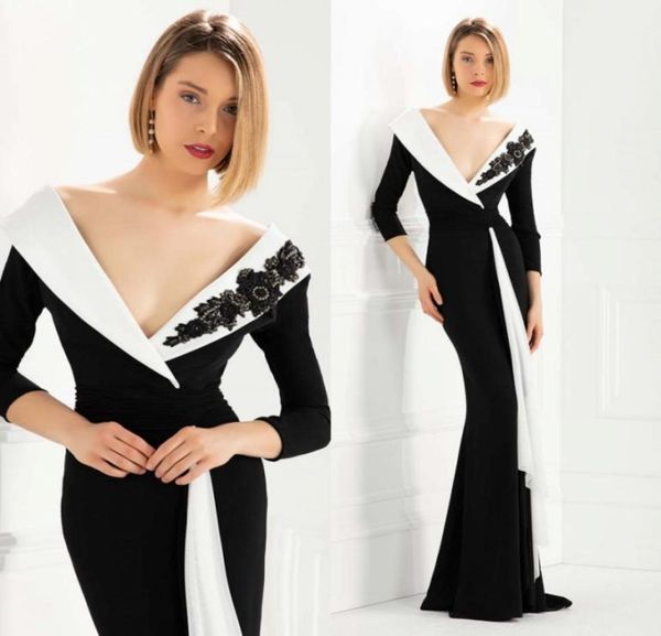 black beaded mermaid mother of the bride dresses v neck long sleeves evening gowns floor length plus size wedding guest dress9608733, Black;red
black beaded mermaid mother of the bride dresses v neck long sleeves evening gowns floor length plus size wedding guest dress9608733, Black;red