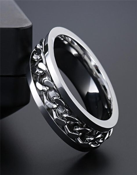 modyle new fashion punk vintage stainless steel rotatable men ring spinner chain men jewelry for party gift7686411, Silver
modyle new fashion punk vintage stainless steel rotatable men ring spinner chain men jewelry for party gift7686411, Silver