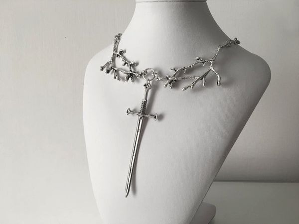 pendant necklaces viking necklace chain with tree branch sword pendant goth forest jewelry women men fashion gifts classic medieval 230630, Silver
pendant necklaces viking necklace chain with tree branch sword pendant goth forest jewelry women men fashion gifts classic medieval 230630, Silver