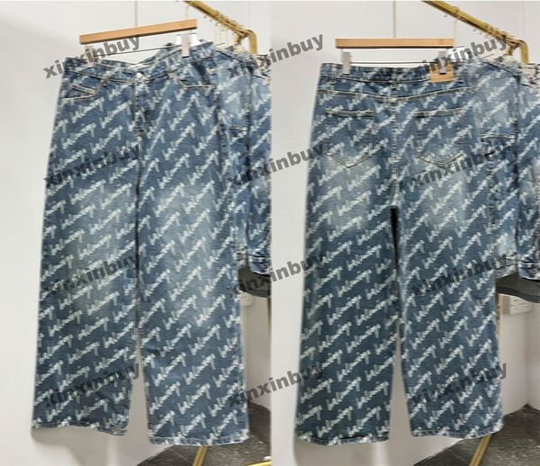 xinxinbuy men women designer pant paris graffiti signature letter printing washed jeans denim casual pants blue black s-xl, Black;brown
xinxinbuy men women designer pant paris graffiti signature letter printing washed jeans denim casual pants blue black s-xl, Black;brown