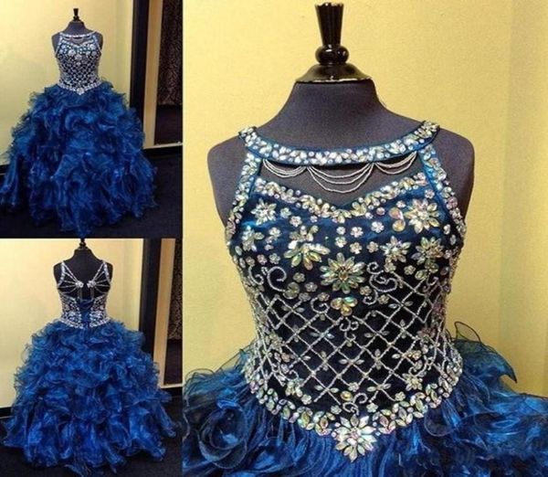 unique neck designer girls pageant dresses ball gowns ruffles luxury back crystal organza flower girls dress first communion2030401, White;red
unique neck designer girls pageant dresses ball gowns ruffles luxury back crystal organza flower girls dress first communion2030401, White;red