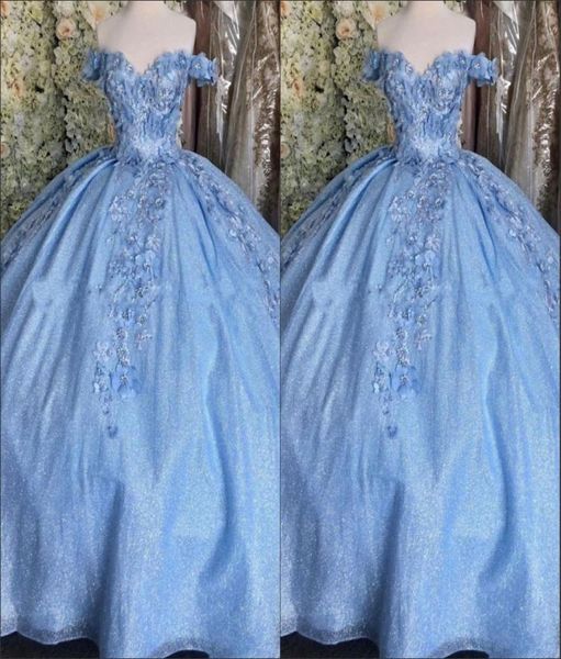2023 bling tulle bahama blue quinceanera dresses ball gown off the shoulder 3d flowers crystal corset back laceup prom graduation3231366, Blue;red
2023 bling tulle bahama blue quinceanera dresses ball gown off the shoulder 3d flowers crystal corset back laceup prom graduation3231366, Blue;red