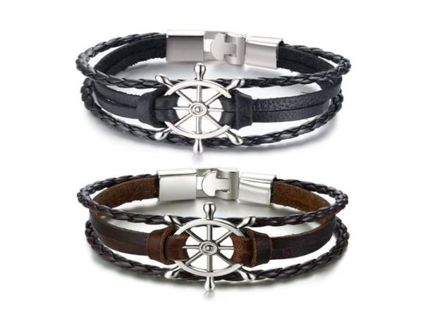 alloy buckle ship rudder leather bracelet for men black woven rope multilayer vintage men039s jewelry gift bangle4278158
alloy buckle ship rudder leather bracelet for men black woven rope multilayer vintage men039s jewelry gift bangle4278158
