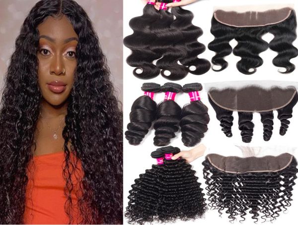 9a brazilian human hair bundles with frontal 13x4 ear to ear lace frontal closure 100 unprocessed deep wave curly loose wave hair6900727, Black;brown
9a brazilian human hair bundles with frontal 13x4 ear to ear lace frontal closure 100 unprocessed deep wave curly loose wave hair6900727, Black;brown