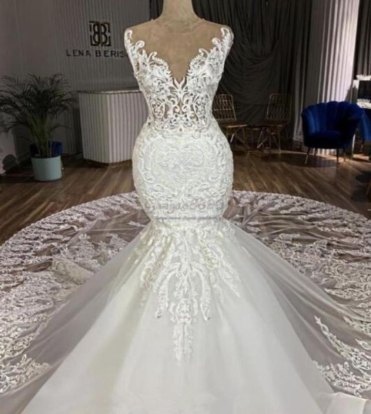 2019 mermaid wedding dresses chapel train 3d lace appliques jewel neck gorgeous illusion lace bridal gowns customized vestido3977270, White
2019 mermaid wedding dresses chapel train 3d lace appliques jewel neck gorgeous illusion lace bridal gowns customized vestido3977270, White
