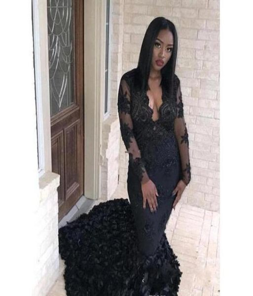 african black girls prom evening dresses mermaid deep v neck long sleeves applique sweep train pageant formal party night out9949477
african black girls prom evening dresses mermaid deep v neck long sleeves applique sweep train pageant formal party night out9949477