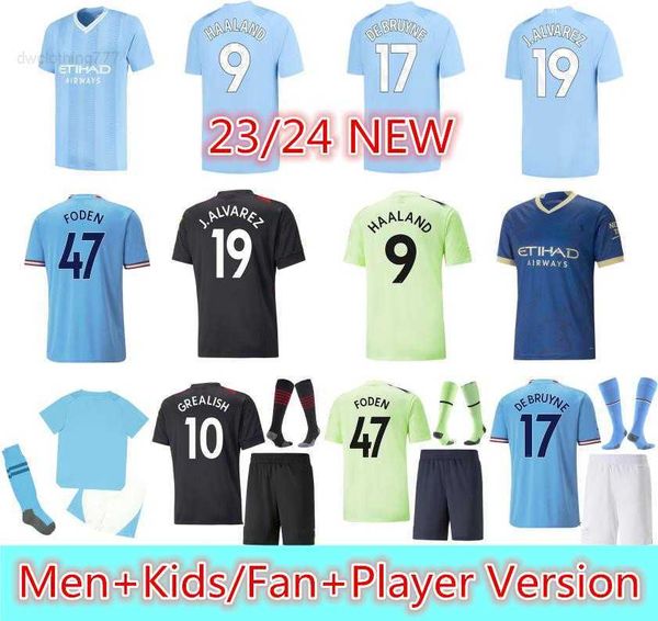 22 23 24 haaland soccer jerseys grealish mahrez mans cities de bruyne foden football shirt kids kit sets 2023 2024 j.alvarez manchesters ne, Gray
22 23 24 haaland soccer jerseys grealish mahrez mans cities de bruyne foden football shirt kids kit sets 2023 2024 j.alvarez manchesters ne, Gray