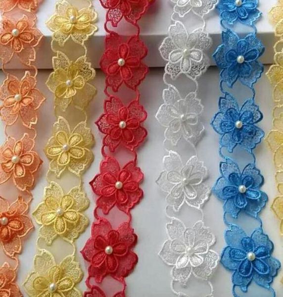 15362 pearl flower soluble organza lace trim knitting wedding embroidered diy handmade patchwork ribbon sewing supplies craft6768166, Pink;blue
15362 pearl flower soluble organza lace trim knitting wedding embroidered diy handmade patchwork ribbon sewing supplies craft6768166, Pink;blue
