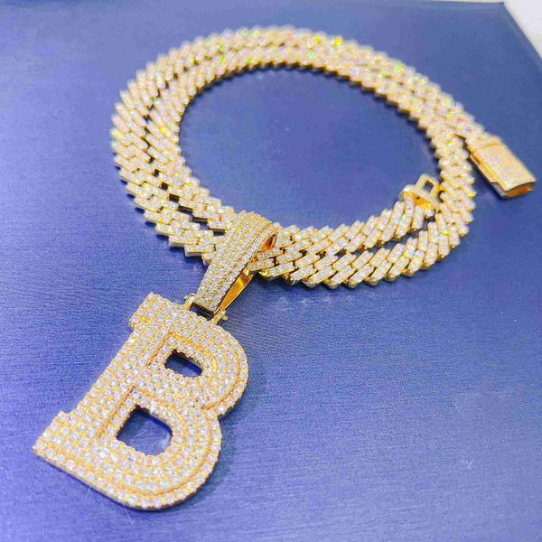 8mm cuban chain hiphop bling moissanite diamonds letter 925 silver initial necklace
8mm cuban chain hiphop bling moissanite diamonds letter 925 silver initial necklace