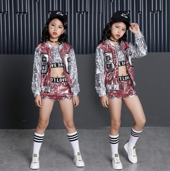 tammy ada kids girl sequin dancing pink silver jacket coat crop shorts 3pcs sets hiphop jazz dance clothes children sets y1812782044, White
tammy ada kids girl sequin dancing pink silver jacket coat crop shorts 3pcs sets hiphop jazz dance clothes children sets y1812782044, White