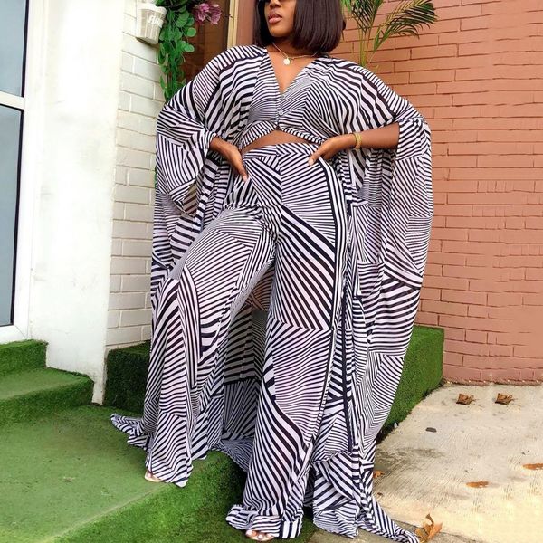 women's tracksuits summer chiffon pants sets for african ladies printed loose batwing sleeve fashion elegant evening night party matchi, Gray
women's tracksuits summer chiffon pants sets for african ladies printed loose batwing sleeve fashion elegant evening night party matchi, Gray
