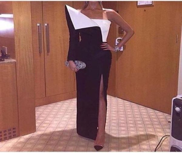 2017 sheath evening dresses with side split 12 one shoulder long sleeves black and white asymmetrical modern party prom gow8958369, Black;red
2017 sheath evening dresses with side split 12 one shoulder long sleeves black and white asymmetrical modern party prom gow8958369, Black;red