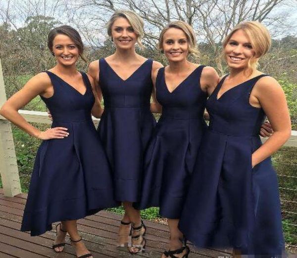 2019 r high low short bridesmaid dresses with pockets navy blue vneck pleats maid of honor gowns custom made4932247, White;pink
2019 r high low short bridesmaid dresses with pockets navy blue vneck pleats maid of honor gowns custom made4932247, White;pink