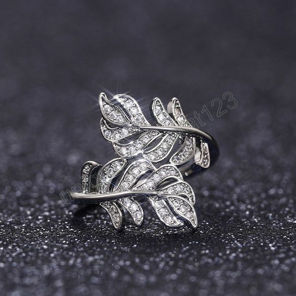 vintage fashion cz leaf wrap jewelry ring for women travel commemorative romantic wedding jewelry, Silver
vintage fashion cz leaf wrap jewelry ring for women travel commemorative romantic wedding jewelry, Silver