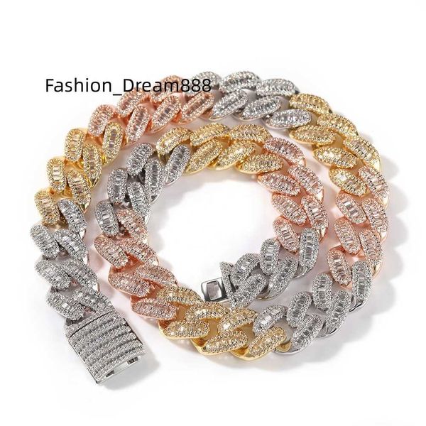 new selling hip-hop rock punk light luxury 15mm copper inlaid t-square zircon men's fine jewelry miami cuban necklace, Silver
new selling hip-hop rock punk light luxury 15mm copper inlaid t-square zircon men's fine jewelry miami cuban necklace, Silver