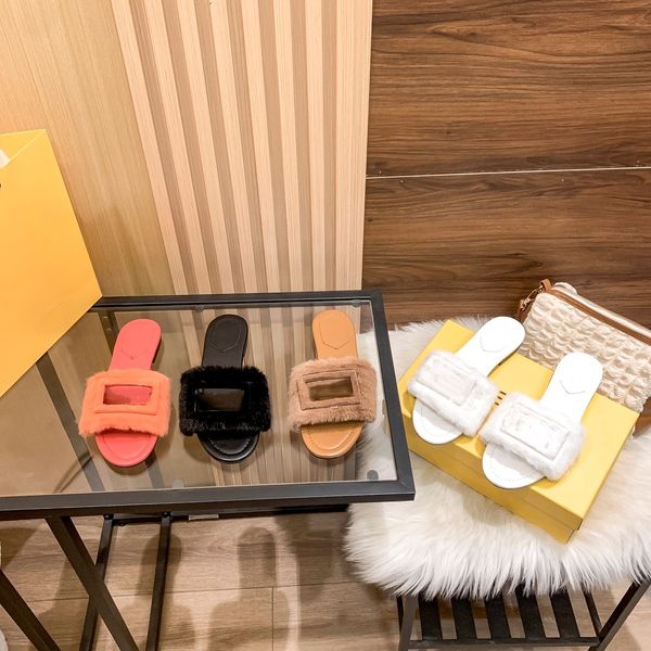 2023 autumn fall designer slippers f baguette sandals mink fur slides women plush soft scuffs leather fleece lining slipper furry sandal hom, Black
2023 autumn fall designer slippers f baguette sandals mink fur slides women plush soft scuffs leather fleece lining slipper furry sandal hom, Black