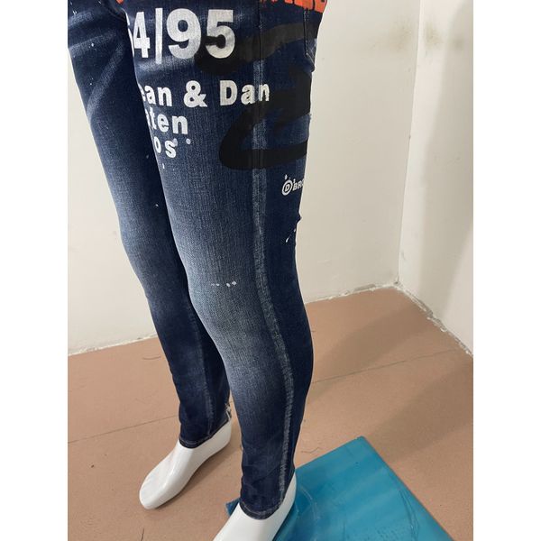 men s jeans fashion printed icon italy brand badge pattern youth ripped small feet teenagers cowboy pencil pants 230629, Blue
men s jeans fashion printed icon italy brand badge pattern youth ripped small feet teenagers cowboy pencil pants 230629, Blue