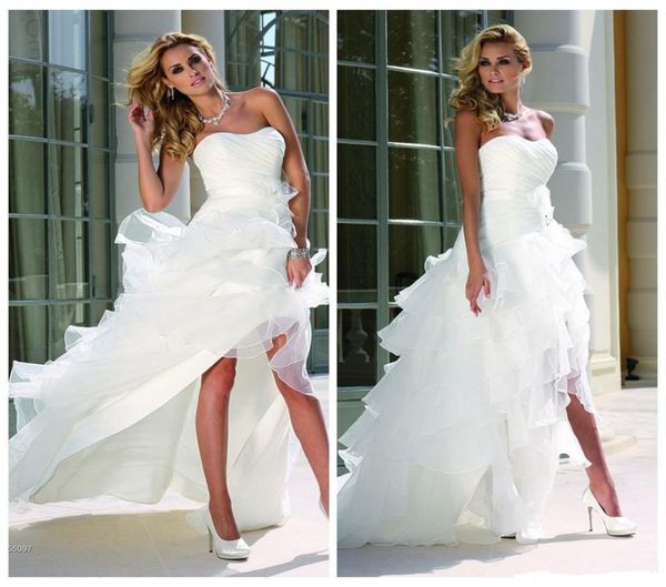 cascading ruffles high low wedding dress 2019 summer strapless organza short front long back bridal gowns custom size9830116, White
cascading ruffles high low wedding dress 2019 summer strapless organza short front long back bridal gowns custom size9830116, White