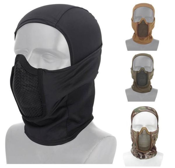 outdoor airsoft tactical mask hood shooting face protection gear metal steel wire mesh half face no030162126438
outdoor airsoft tactical mask hood shooting face protection gear metal steel wire mesh half face no030162126438