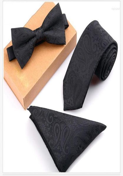 bow ties mens 6cm slim tiepocket square bowtie set black red floral striped jacquard necktie for man business wedding neck gift6525842, Black;gray
bow ties mens 6cm slim tiepocket square bowtie set black red floral striped jacquard necktie for man business wedding neck gift6525842, Black;gray
