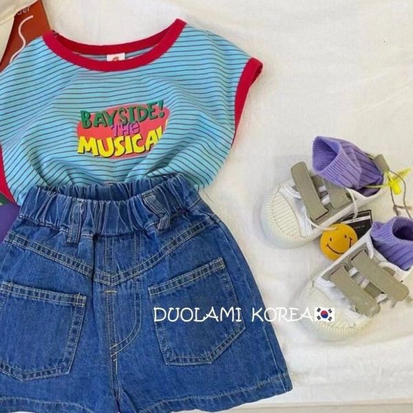 clothing sets blue stripe set little girls children two 2 piece sleeveless vest shorts denim kids birthday outfits for women 230630, White
clothing sets blue stripe set little girls children two 2 piece sleeveless vest shorts denim kids birthday outfits for women 230630, White
