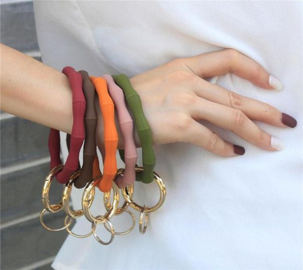 o silica gel wear bracelet keychain for girls jewelry gifts trendy simple bamboo style circle wristlet keychains bangle unisex1295740, Red;brown
o silica gel wear bracelet keychain for girls jewelry gifts trendy simple bamboo style circle wristlet keychains bangle unisex1295740, Red;brown