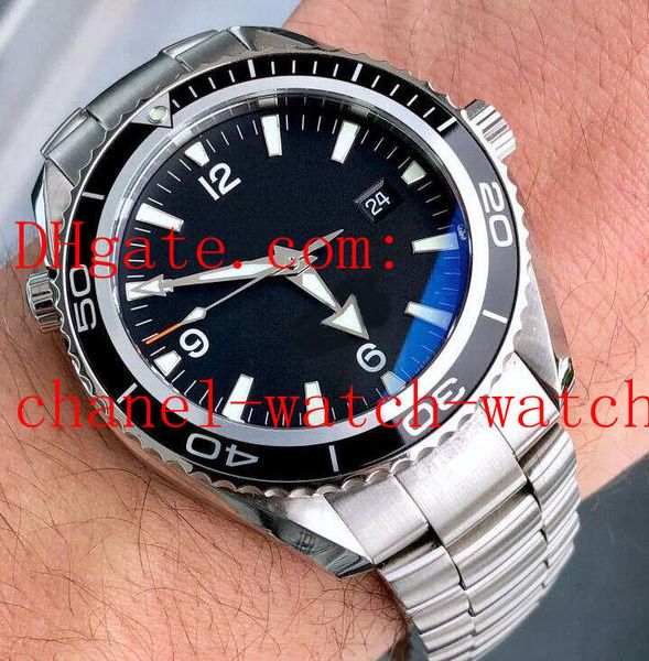 stainless steel bracelet black dial men's wristwatches 44mm mechanical automatic movement mens watches, Slivery;brown
stainless steel bracelet black dial men's wristwatches 44mm mechanical automatic movement mens watches, Slivery;brown