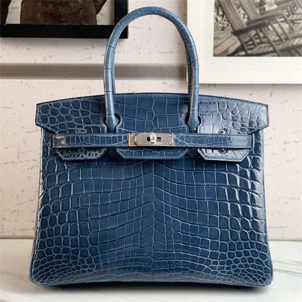 designer birkins h ermeess crocodile leather handmade pure 1p duck blue 30cm high-end hand sewn wax threadqq with logo
designer birkins h ermeess crocodile leather handmade pure 1p duck blue 30cm high-end hand sewn wax threadqq with logo