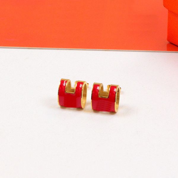 luxury brand designers studs fashion enamel temperament simple daily all-match earrings black white red orange color wedding jewelry gift, Golden;silver
luxury brand designers studs fashion enamel temperament simple daily all-match earrings black white red orange color wedding jewelry gift, Golden;silver