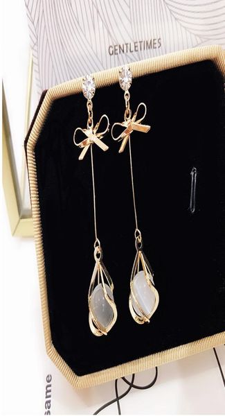 japan and south korea new bow opal earrings simple versatile hipster earrings drop long style temperament ear clip female wholesal5316432, Golden
japan and south korea new bow opal earrings simple versatile hipster earrings drop long style temperament ear clip female wholesal5316432, Golden
