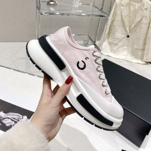 Image of Designer Canvas Shoes Women CC Cycling Footwear Fashion Sneakers Classic Trainer Outdoor Shoe Colorful Casual Sports Gifts ns010