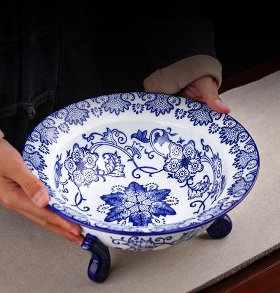 new chinese style ceramic fruit plate jingdezhen blue and white porcelain chinese style creative family living room tea plate4228000, Silver
new chinese style ceramic fruit plate jingdezhen blue and white porcelain chinese style creative family living room tea plate4228000, Silver