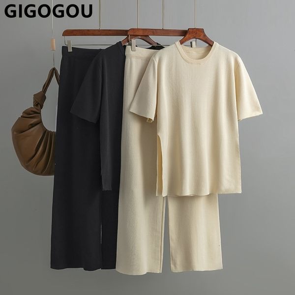 women's tracksuits gigogou basic spring summer women knit short sleeves tracksuit two piece pant set ladys loose t shirt suit 230630, Gray
women's tracksuits gigogou basic spring summer women knit short sleeves tracksuit two piece pant set ladys loose t shirt suit 230630, Gray