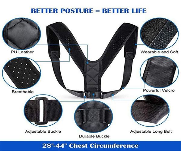 posture corrector clavicle spine back shoulder lumbar brace support belt posture correction prevents slouching dhl 3345360, Black;blue
posture corrector clavicle spine back shoulder lumbar brace support belt posture correction prevents slouching dhl 3345360, Black;blue