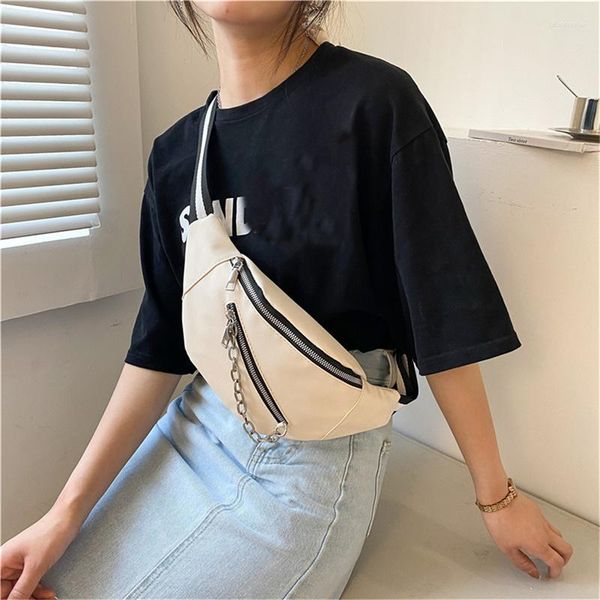 waist bags women's chest bag chain decorative trendy crossbody fashion small female texture
waist bags women's chest bag chain decorative trendy crossbody fashion small female texture