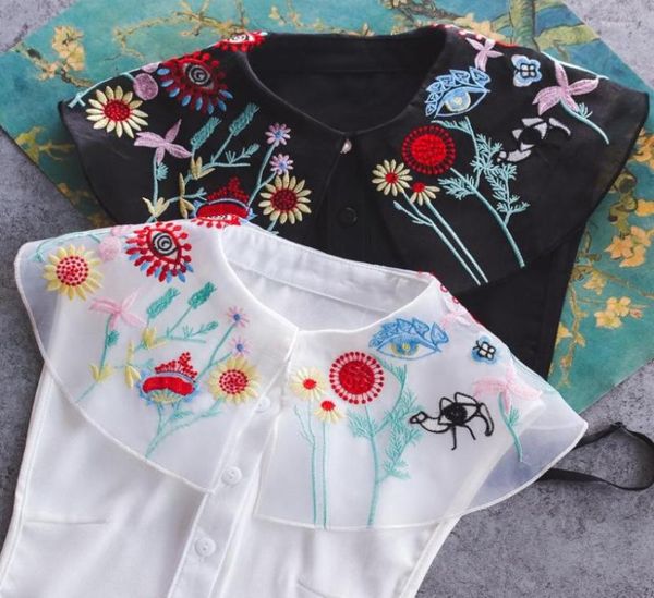 bow ties embroidery detachable collars for women big lapel fake collar sweet half shirt blouse button necklace clothes accessories3738692, Black;gray
bow ties embroidery detachable collars for women big lapel fake collar sweet half shirt blouse button necklace clothes accessories3738692, Black;gray
