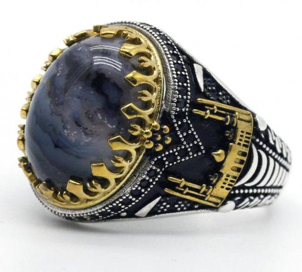 925 sterling silver men ring with oval natural agate stone rings luminous castle thai silver vintage male rings fine jewelry rings5723534, Golden;silver
925 sterling silver men ring with oval natural agate stone rings luminous castle thai silver vintage male rings fine jewelry rings5723534, Golden;silver